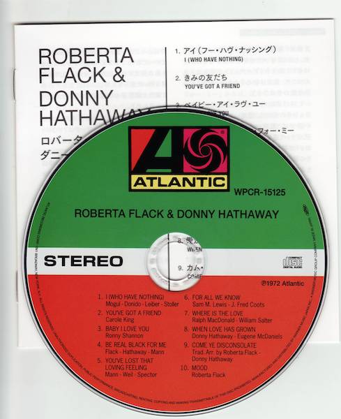 CD & Japanese booklet, Flack, Roberta & Donny Hathaway - Roberta Flack &amp; Donny Hathaway